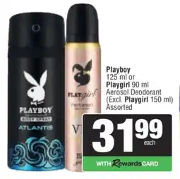 Spar Playboy or Playgirl Aerosol Deodorant offer