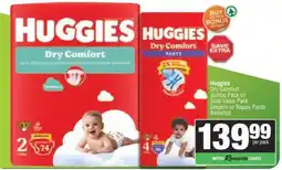 Spar Huggies Dry Comfort Jumbo Pack or Gold Value Pack offer