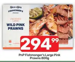 Pick n Pay PnP Fishmonger's Large Pink Prawns 800g offer