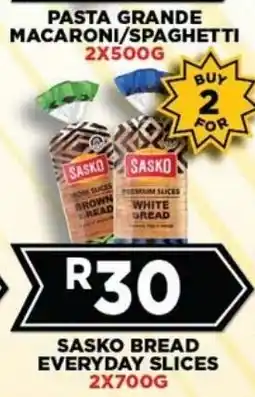 Goal Supermarket Sasko Bread Everyday Slices offer
