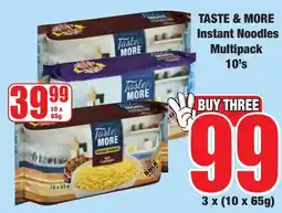 Boxer Superstores Taster MORE Instant Noodles offer