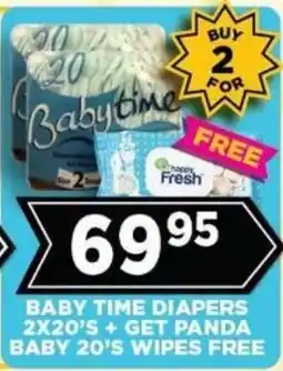 Goal Supermarket Baby Time Diapers offer