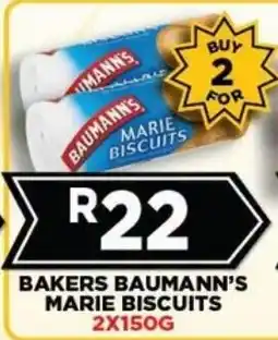 Goal Supermarket Bakers Baumann's Marie Biscuits offer