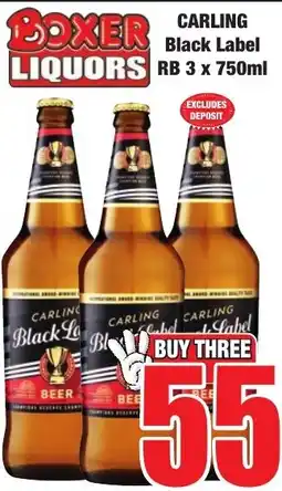 Boxer Superstores Carling Black Label offer