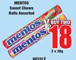 Boxer Superstores MENTOS Sweet Chews Rolls Assorted offer