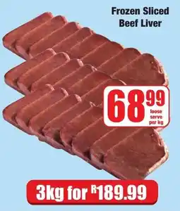 Boxer Superstores Frozen Sliced Beef Liver offer