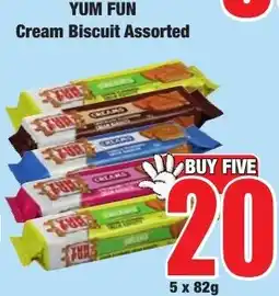 Boxer Superstores YUM FUN Cream Biscuit Assorted offer