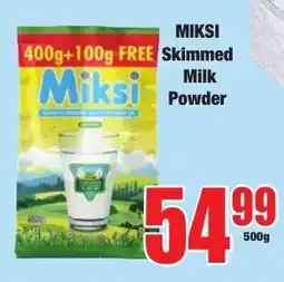 Boxer Superstores MIKSI Skimmed Milk Powder offer