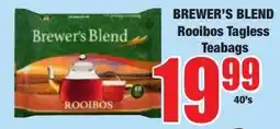 Boxer Superstores Brewer's Blend Rooibos Tagless Teabags offer