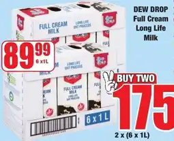 Boxer Superstores Dew drop full cream long life milk offer