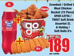 Boxer Superstores Crumbled / Grilled Chicken Meal Bucket offer