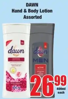 Boxer Superstores Dawn Hand & Body Lotion Assorted offer