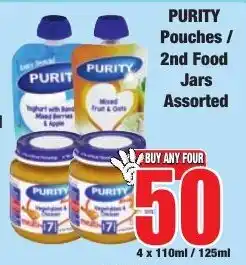 Boxer Superstores PURITY Pouches / 2nd Food Jars Assorted offer