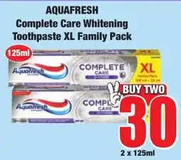 Boxer Superstores AQUAFRESH Complete Care Whitening Toothpaste offer