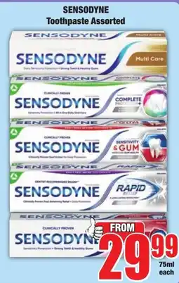 Boxer Superstores Sensodyne Toothpaste Assorted offer
