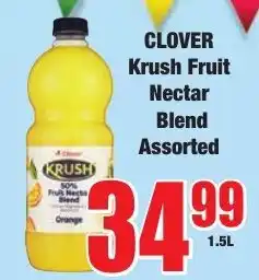 Boxer Superstores CLOVER Krush Fruit Nectar Blend Assorted offer