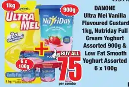 Boxer Superstores Danone ultra mel vanilla flavoured custard offer