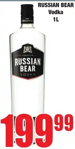 Boxer Superstores RUSSIAN BEAR Vodka offer