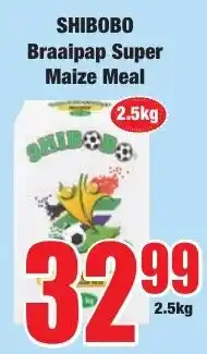 Boxer Superstores SHIBOBO Braaipap Super Maize Meal offer