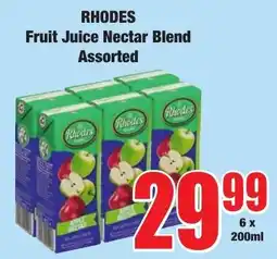 Boxer Superstores RHODES Fruit Juice Nectar Blend Assorted offer