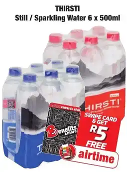 Boxer Superstores THIRSTI Still / Sparkling Water offer