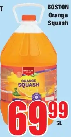 Boxer Superstores BOSTON Orange Squash offer