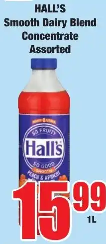 Boxer Superstores Hall's Smooth Dairy Blend Concentrate Assorted offer