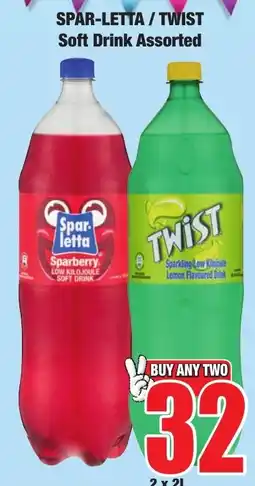 Boxer Superstores SPAR-LETTA / TWIST Soft Drink Assorted offer