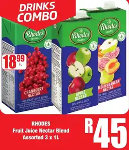 Boxer Superstores Rhodes fruit juice nectar blend assorted offer