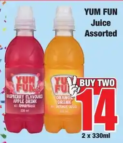 Boxer Superstores YUM FUN Juice Assorted offer