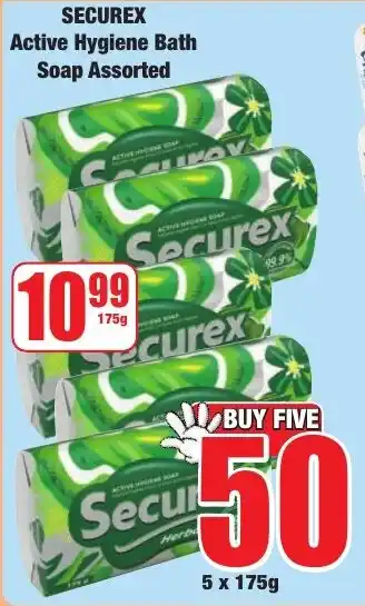 Boxer Superstores Securex Active Hygiene Bath Soap Assorted offer