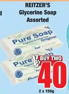 Boxer Superstores REITZER'S Glycerine Soap Assorted offer
