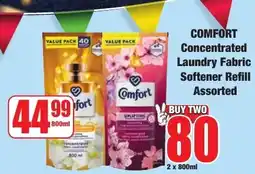 Boxer Superstores Comfort Concentrated Laundry Fabric Softener Refill Assorted offer
