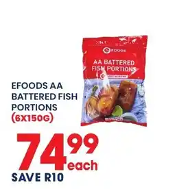 Econo Foods EFOODS AA BATTERED FISH PORTIONS offer
