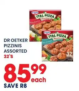 Econo Foods Dr Oetker Pizzinis Assorted offer