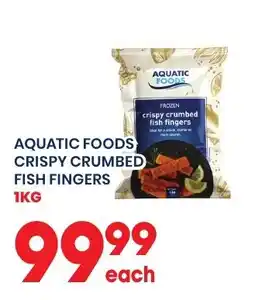 Econo Foods Aquatic Foods Crispy Crumbed Fish Fingers offer