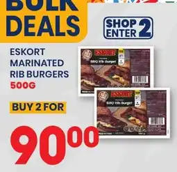 Econo Foods Eskort Marinated Rib Burgers offer