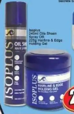 A5 Cash & Carry IsoPlus Oil Shave Spray OR Hairline & Edge Holding Gel offer