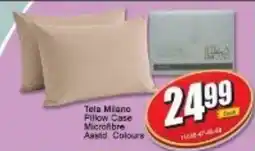 A5 Cash & Carry Tela Milano Pillow Case Microfibre Assorted offer