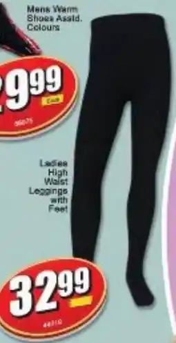 A5 Cash & Carry Ladies High Waist Leggings with Feet offer