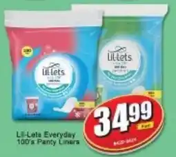 A5 Cash & Carry Li-Lets Everyday 100's Panty Liners offer