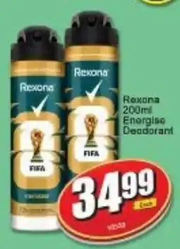 A5 Cash & Carry Rexona Energise Deodorant offer