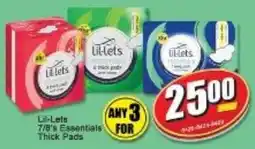 A5 Cash & Carry Lil-Lets 7/8's Essentials Thick Pads offer
