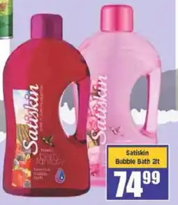 Big Save Satiskin Bubble Bath offer
