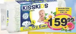 Big Save Kisskids Baby Nappies offer