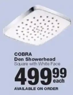 Build It COBRA Den Showerhead Square with White Face offer
