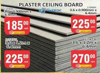 PLASTER CEILING BOARD Gyproc