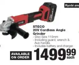 Build It STECO 20V Cordless Angle Grinder offer