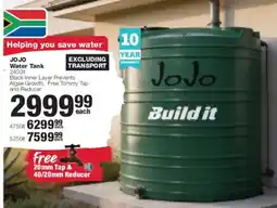 Build It JoJo Water Tank offer