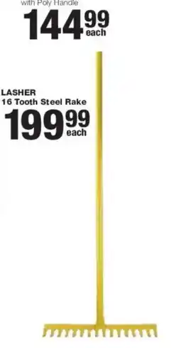 Build It Lasher 16 Tooth Steel Rake offer